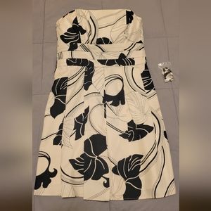 Silk Navy and White Ann Taylor Dress